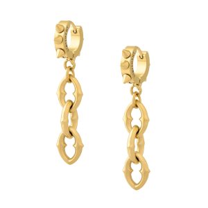 "The Cathedral" 9mm Chain Earrings (Gold)