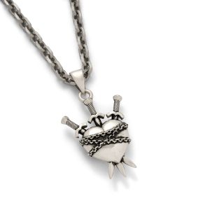 925 Sterling Silver "3 of Swords" Pendant