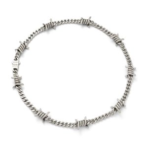 925 Sterling Silver 6mm Barbed Wire Cuban Chain