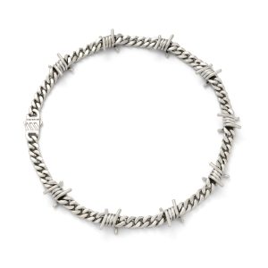 925 Sterling Silver 9mm Barbed Wire Cuban Chain