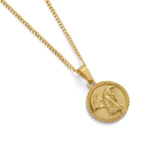Fallen Angel Medallion Pendant (Gold)