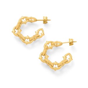 "The Cathedral" Hoop Earrings (Gold)